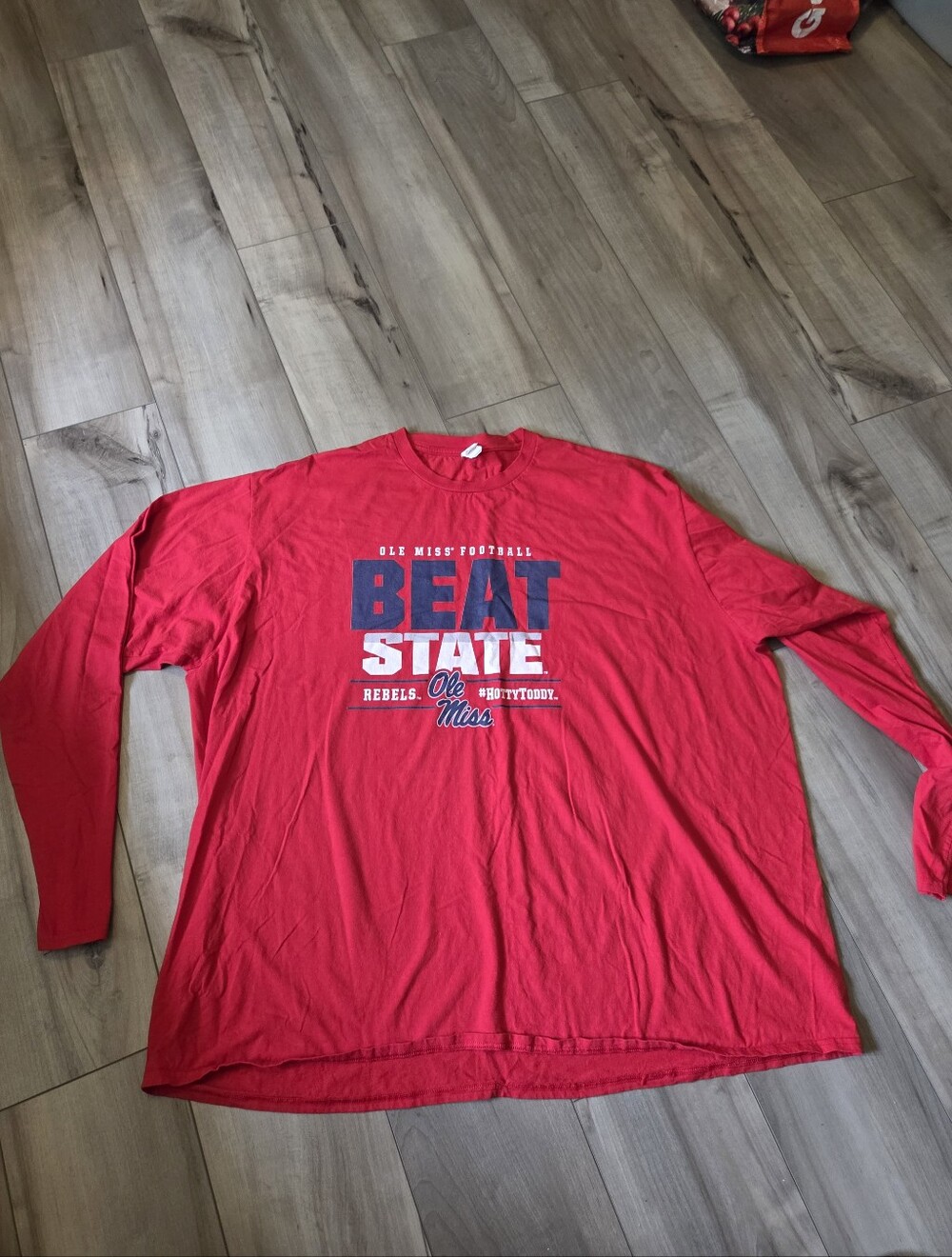 Gildan Ole Miss  'Beat State' Long Sleeve Football Tee